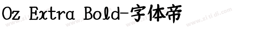 Oz Extra Bold字体转换 Oz Extra Bold字体转换